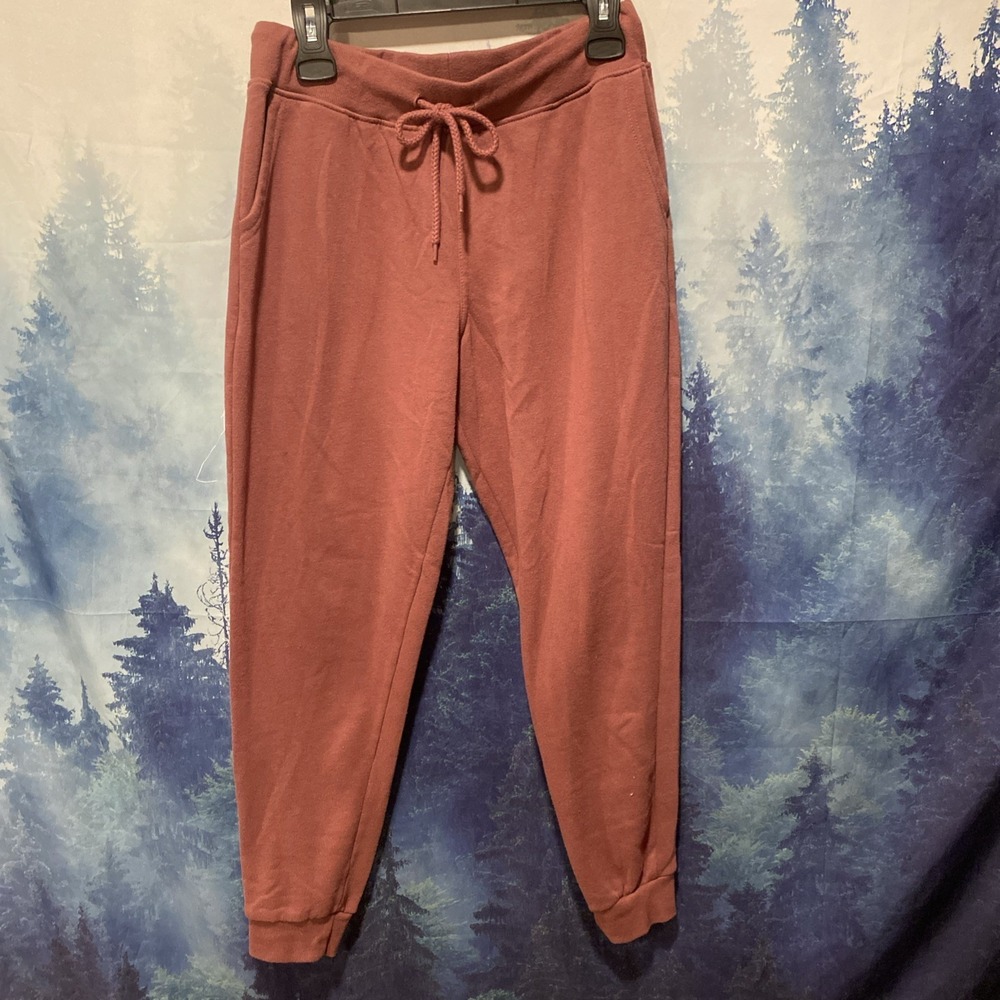 Reflex Womens Mauve Jogger Pants Elastic Waist Size Medium Stretch